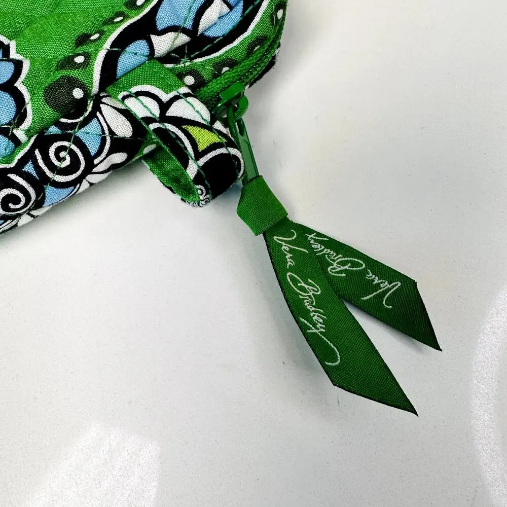 Vera Bradley Womens Green Cupcake Zip Top Wristlet Wallet Retired Pattern Pouch - Picture 3 of 4